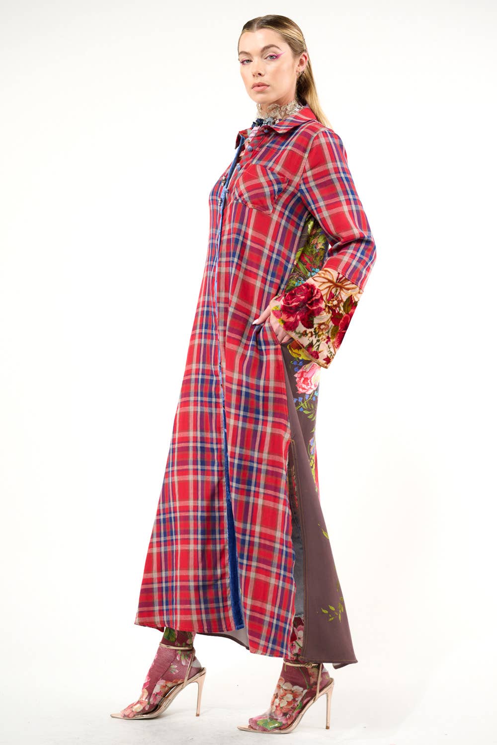 Anna Button Up Maxi Shirt Dress / Duster