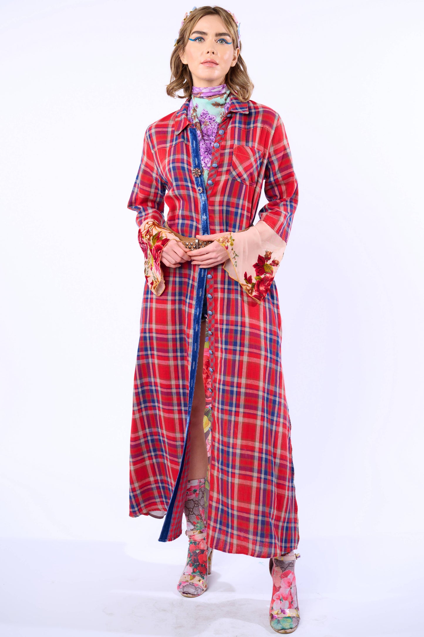 Anna Button Up Maxi Shirt Dress / Duster