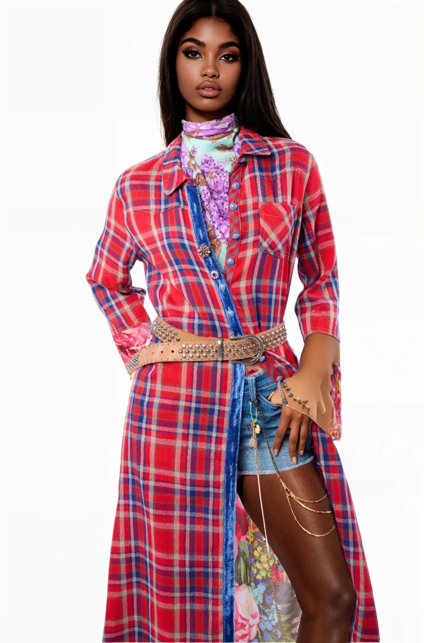 Anna Button Up Maxi Shirt Dress / Duster