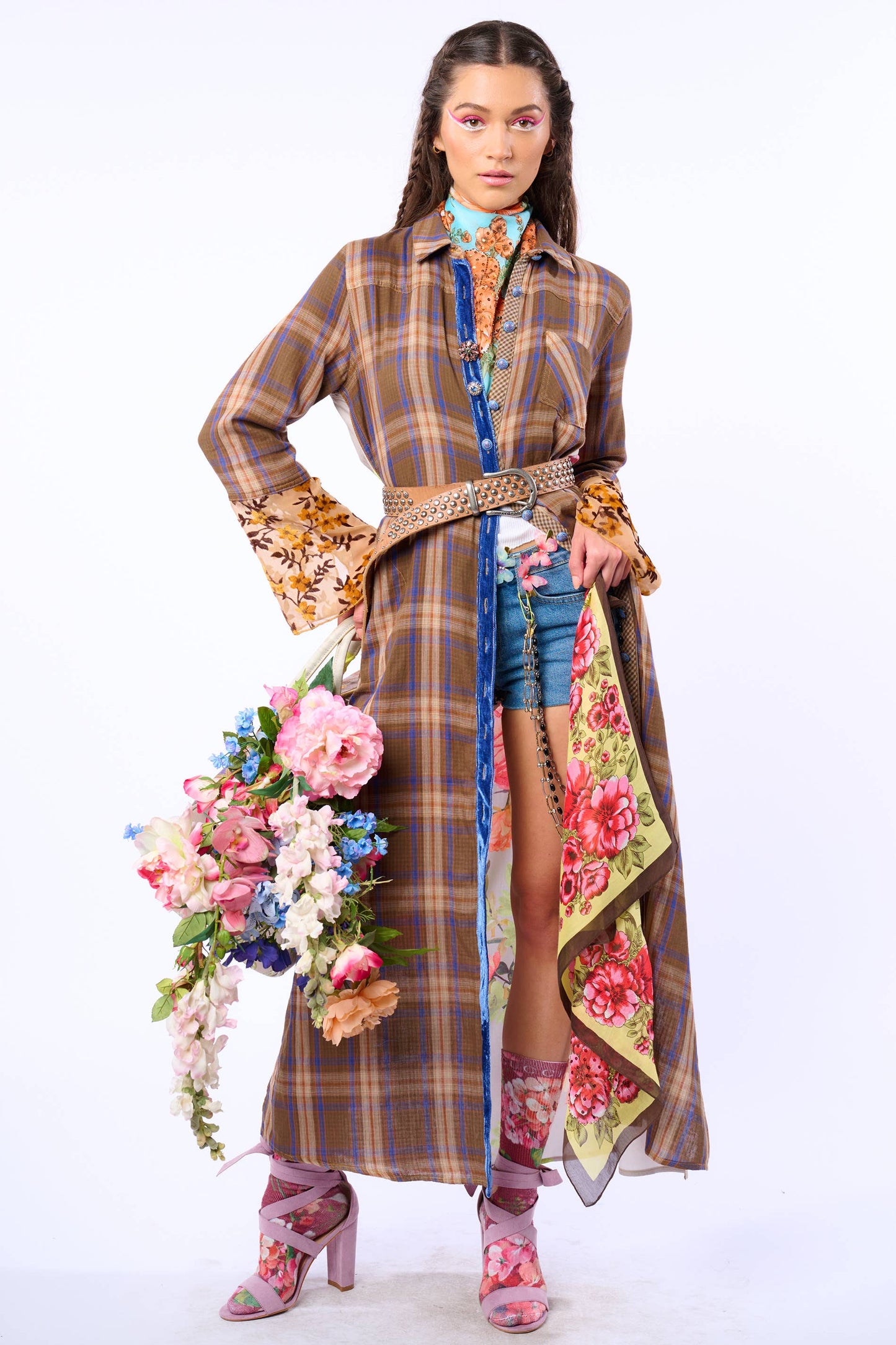 Brown Anna Button Up Maxi Shirt Dress / Duster