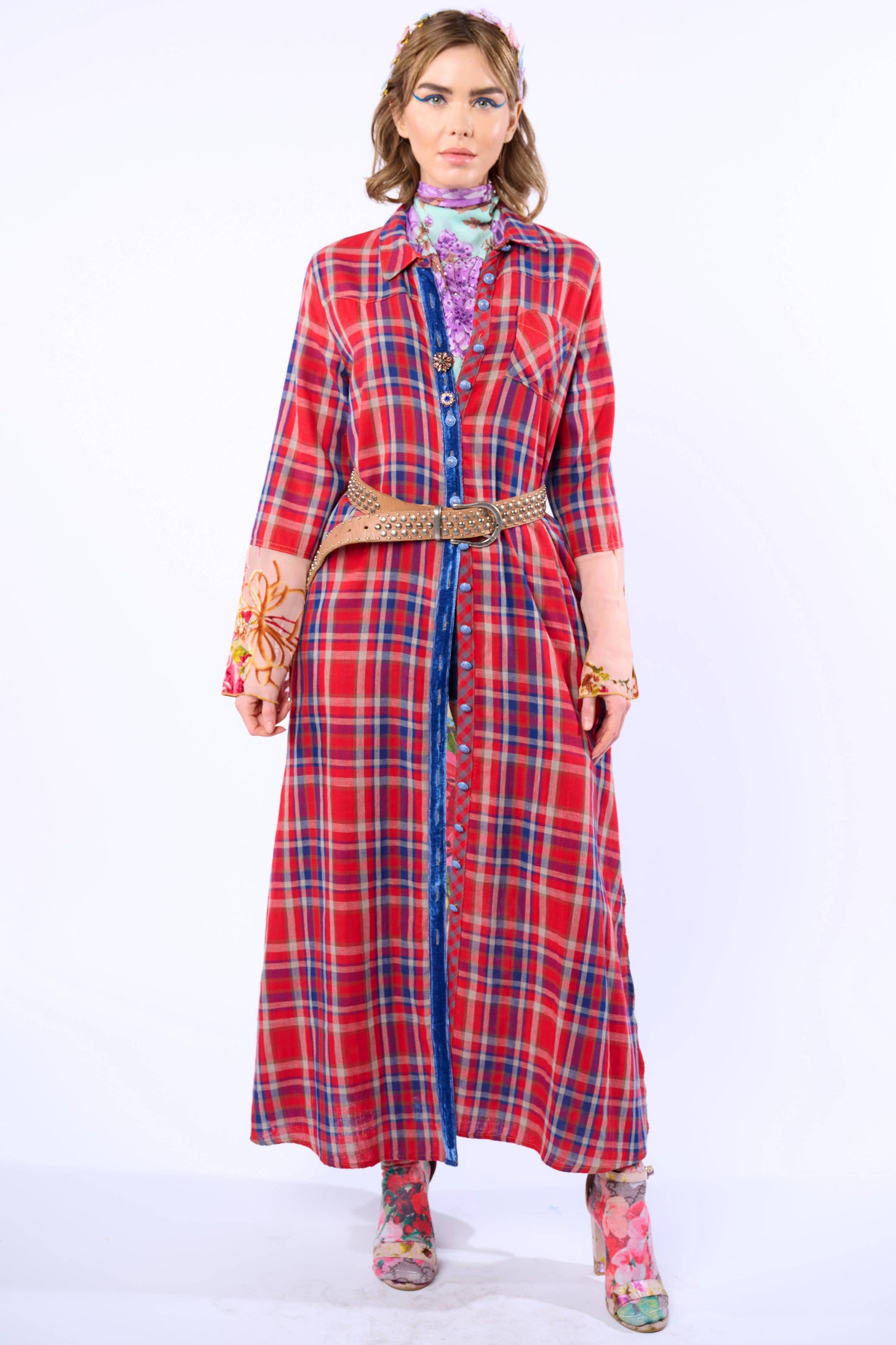 Anna Button Up Maxi Shirt Dress / Duster