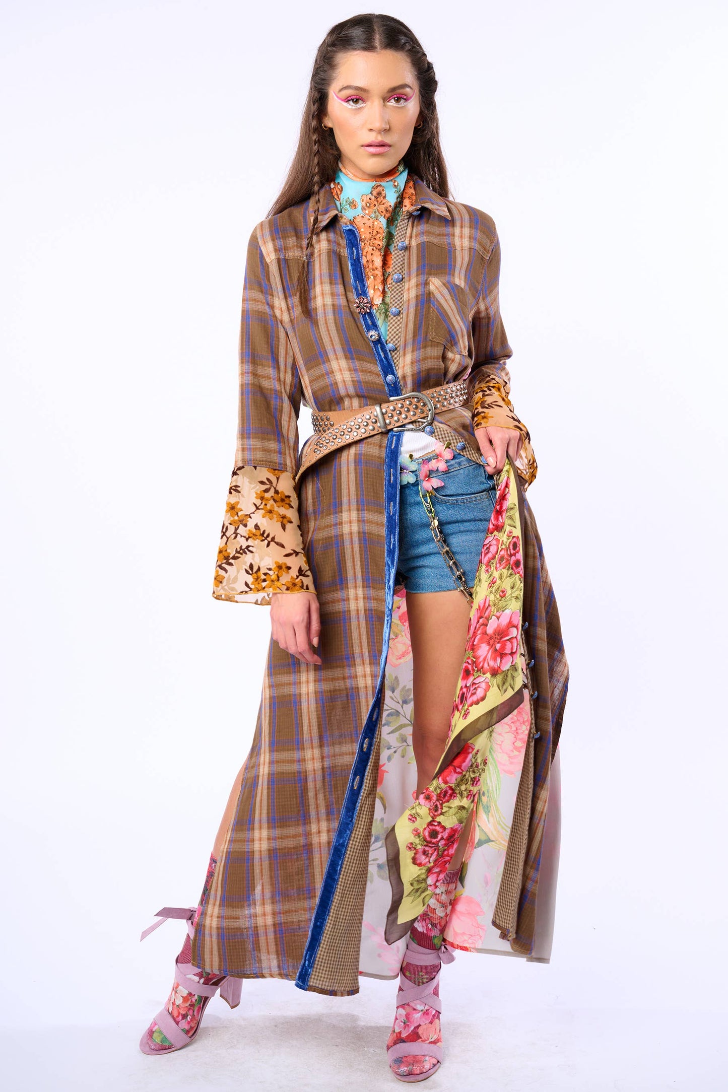 Brown Anna Button Up Maxi Shirt Dress / Duster