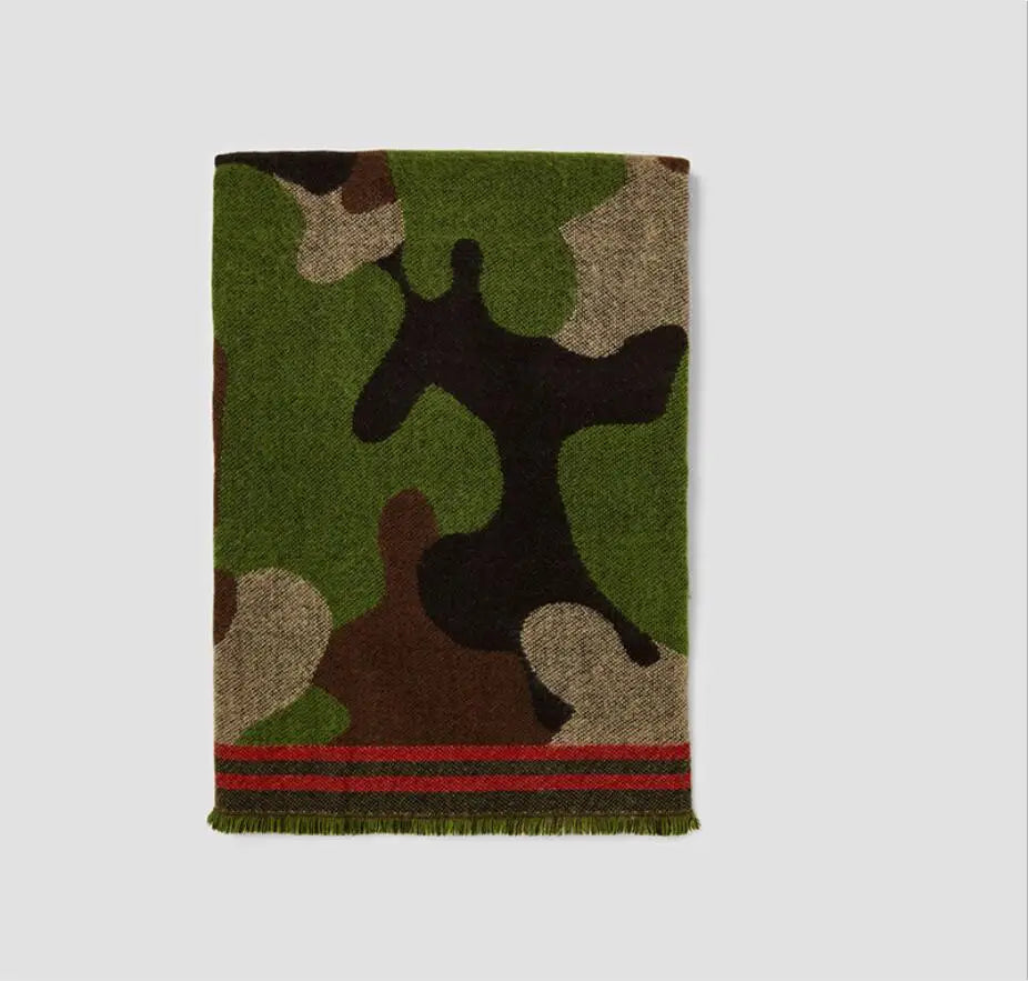 Camouflage Scarf Warm Shawls Blanket