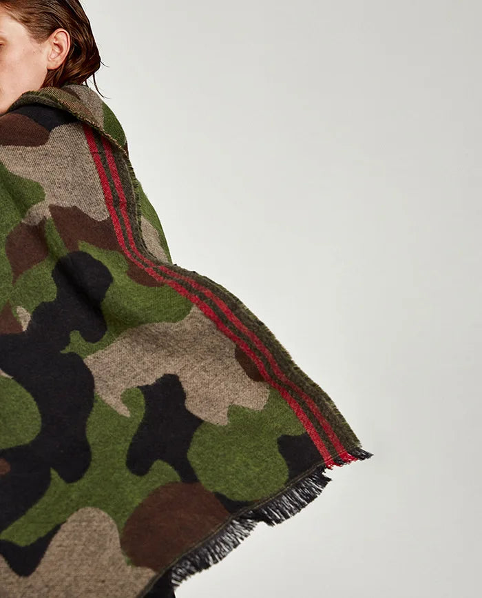 Camouflage Scarf Warm Shawls Blanket