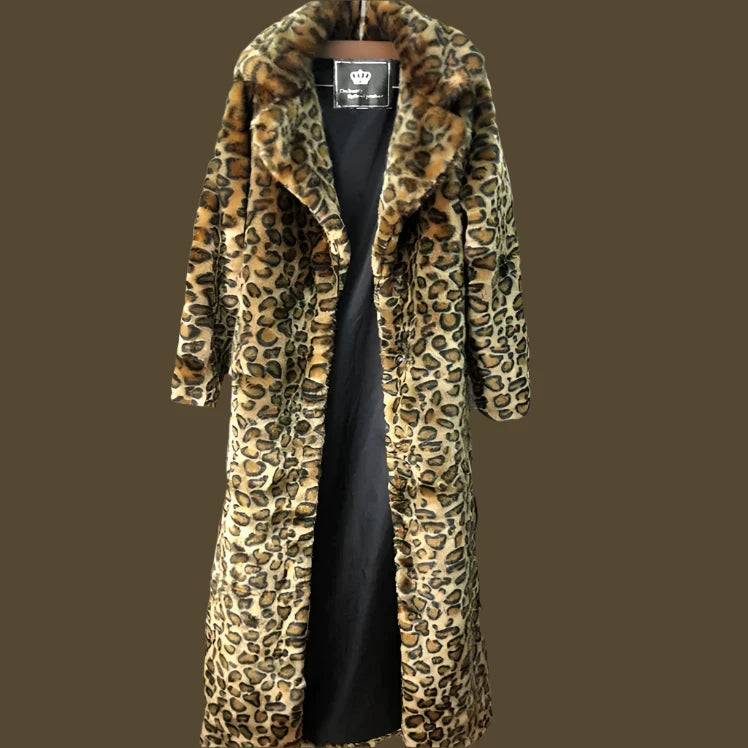 Leopard Faux Fur Coat