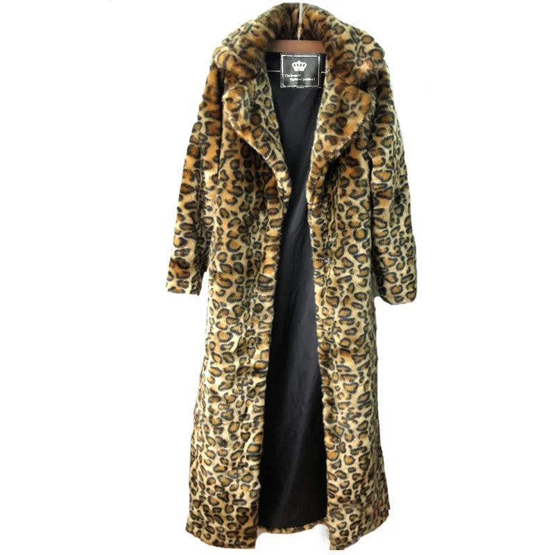 Leopard Faux Fur Coat