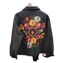 Floral Embroidered Denim Jacket