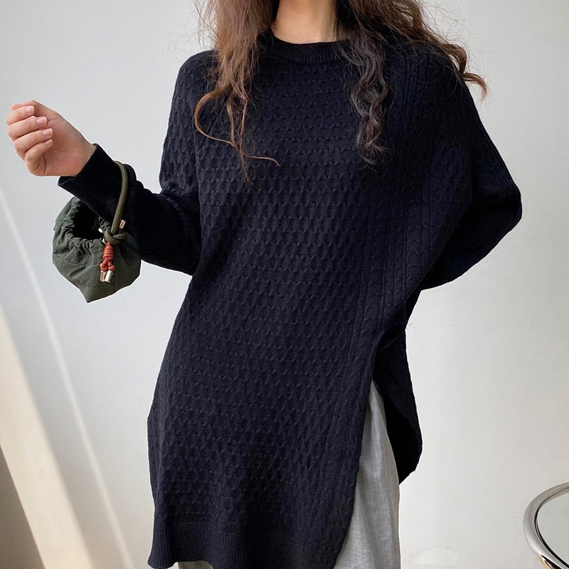 Asymmetry Knitted Sweater