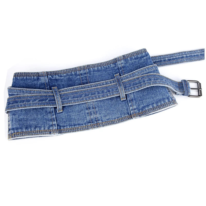 Denim Waist  Buckle Belt