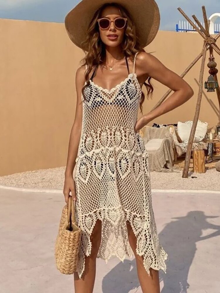 Vestido de verano de encaje bohemio