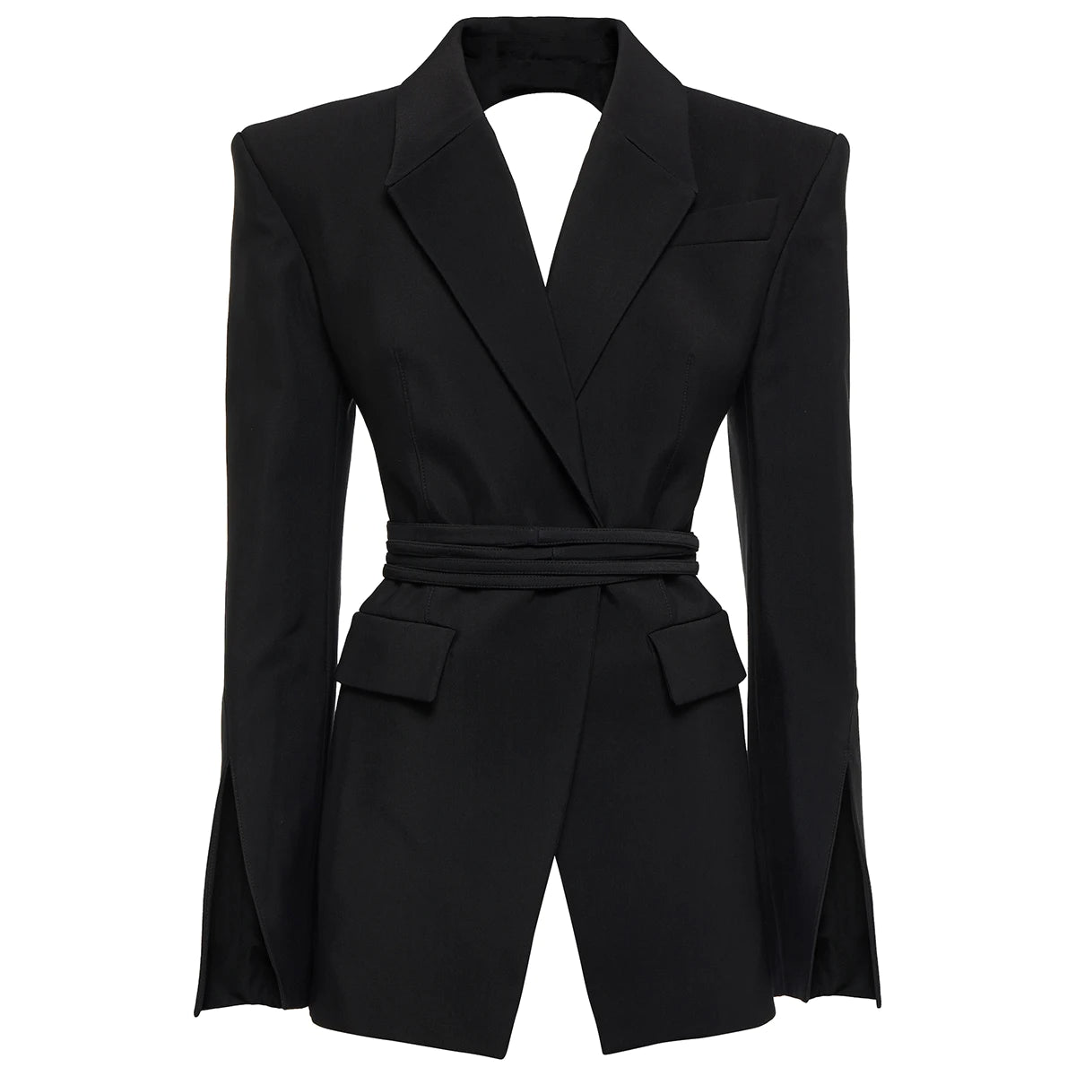 Black Backless Blazer