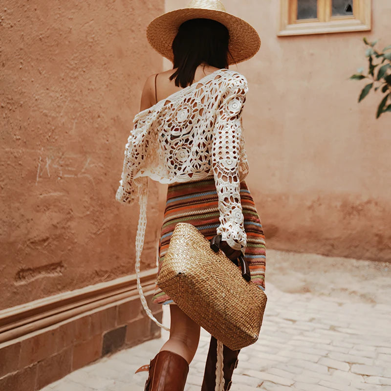 Long Sleeve Knit Blouse