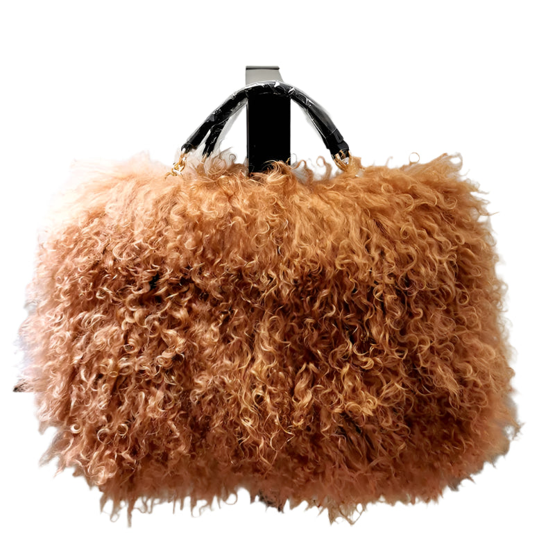 Real Fur Chain Shoulder Bag