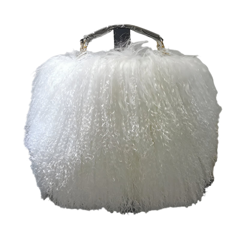 Real Fur Chain Shoulder Bag