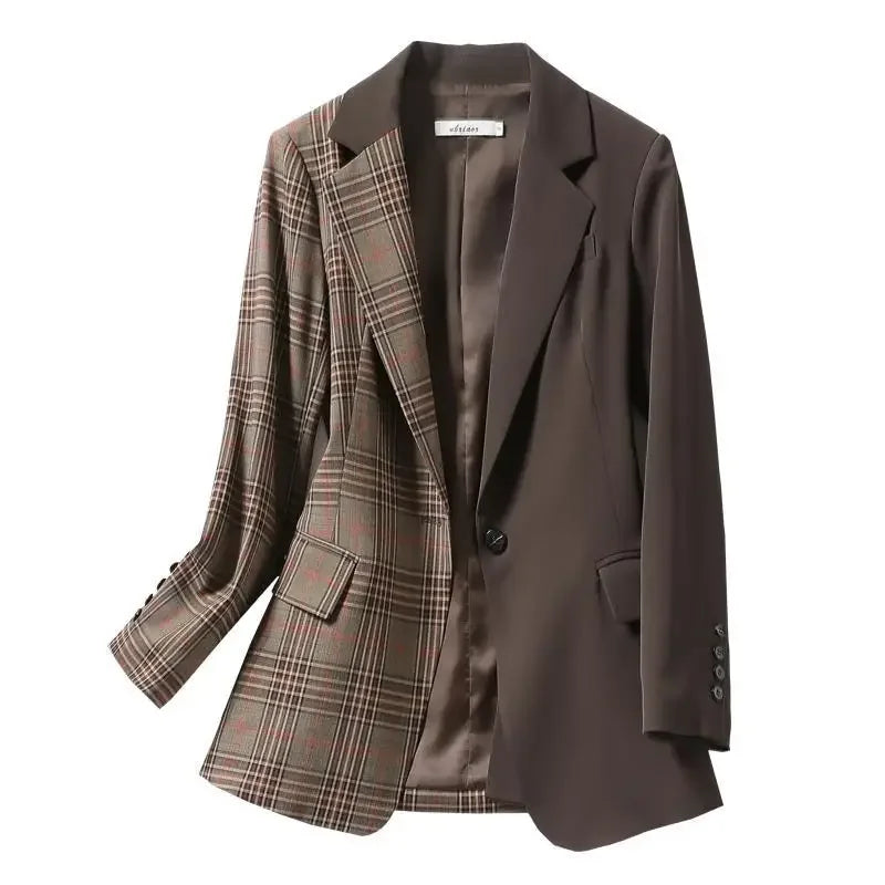 Plaid Blazers Coat