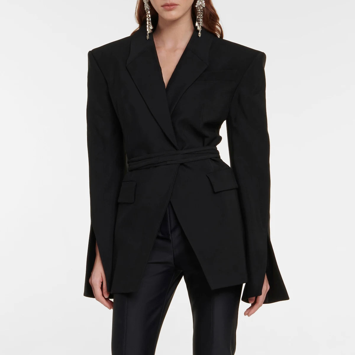 Black Backless Blazer