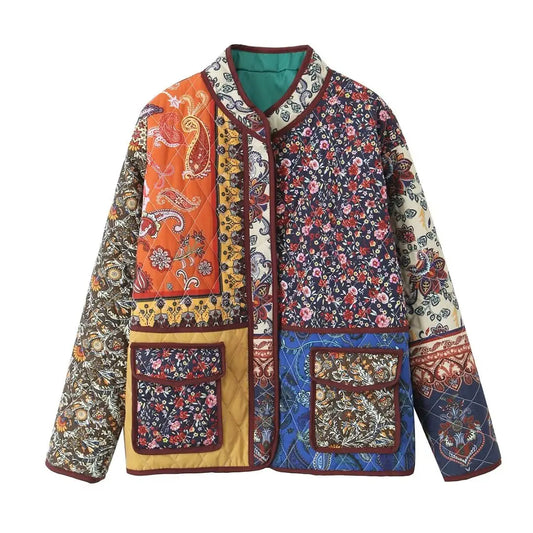 Print Loose Cotton Jacket