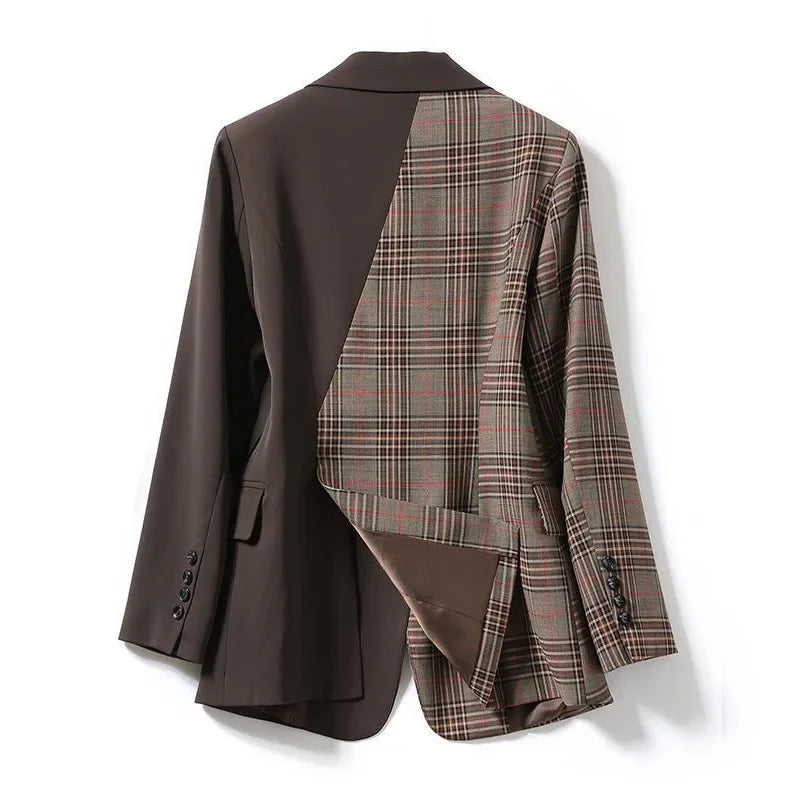 Plaid Blazers Coat