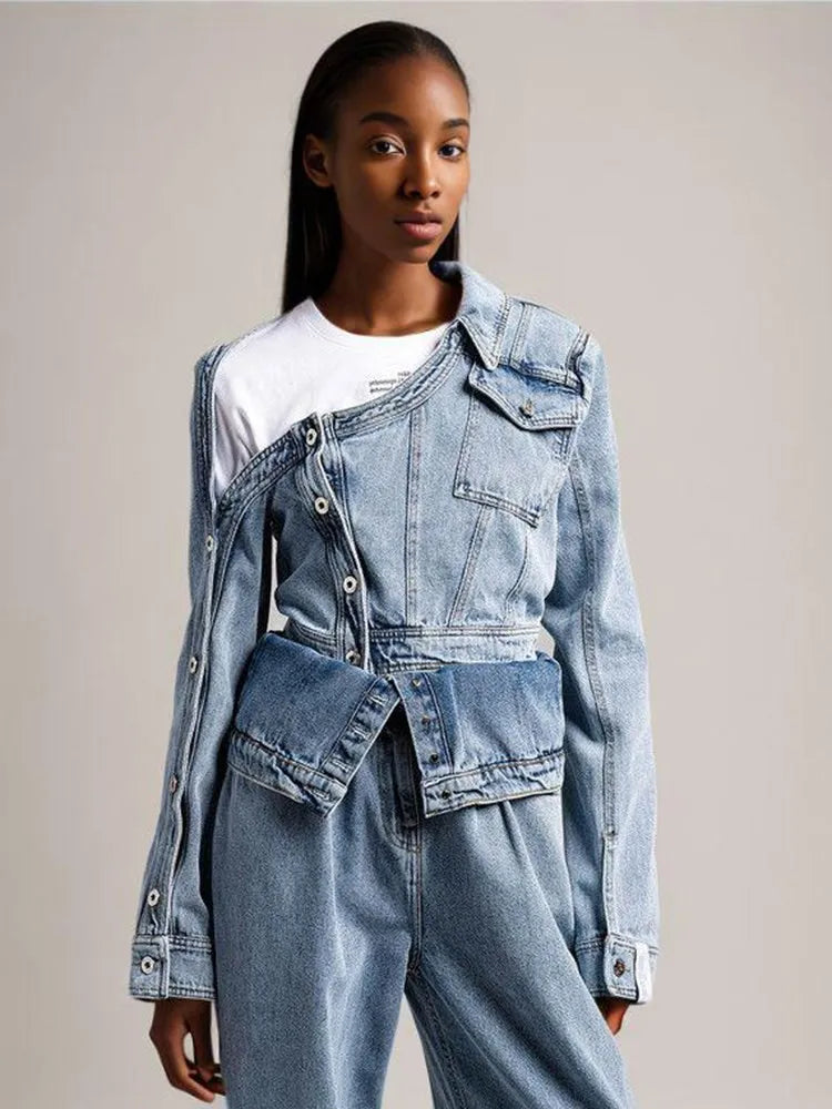 Irregular Denim Jacket