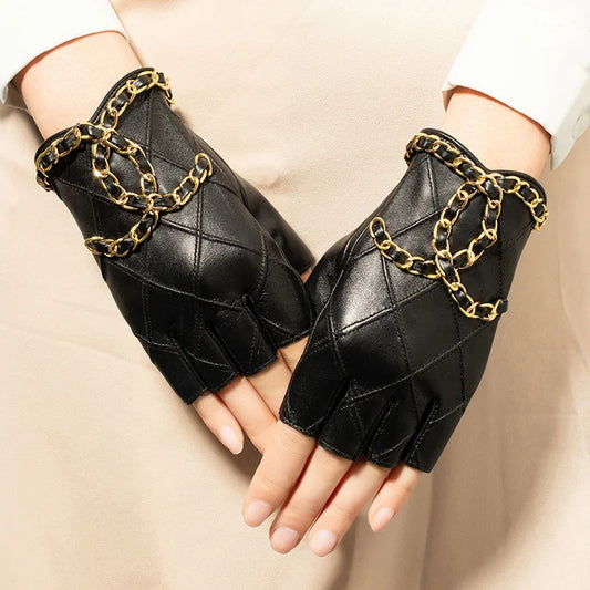 Soft Genuine Touch Screen Leather Gloves