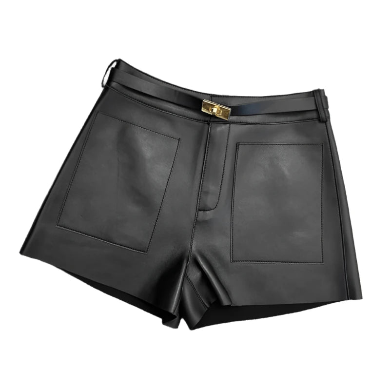 Sheepskin Leather Shorts