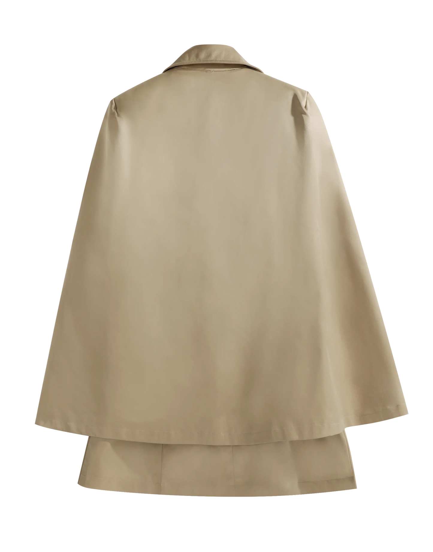 Cape Double Buttoned Trench Coat