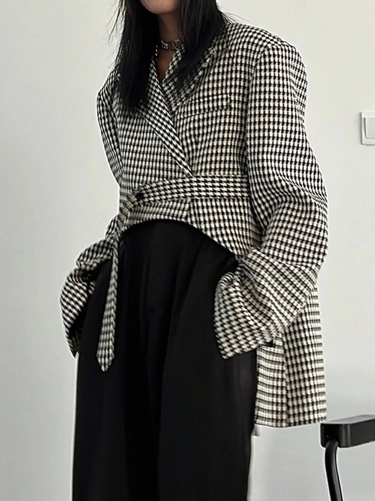 Houndstooth Irregular Jacket