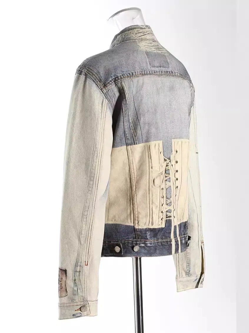 Denim Irregular Jacket