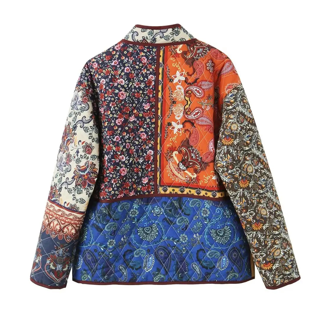 Print Loose Cotton Jacket