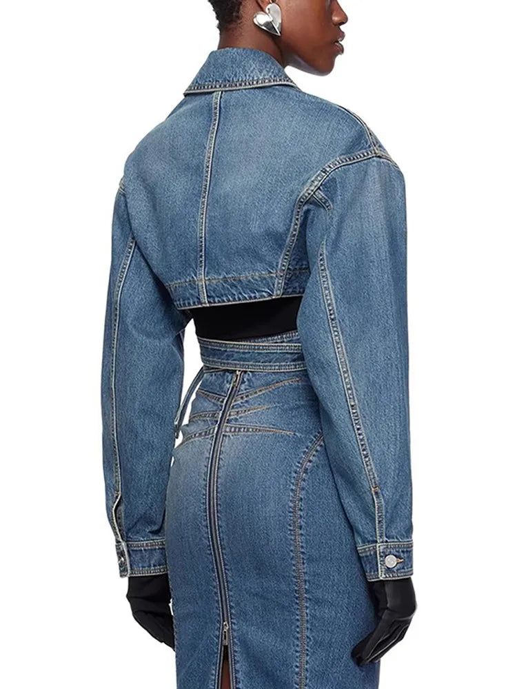 Denim Long Sleeve Jacket