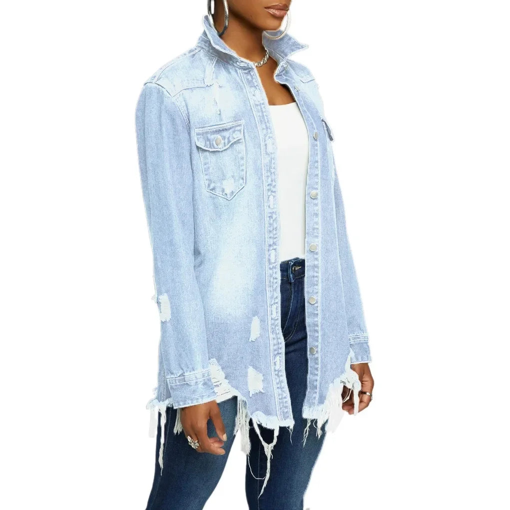 Ripped Denim Jacket