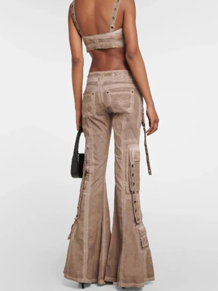 Chain Flare Pants