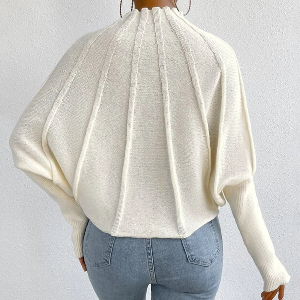 Turtleneck Long Sleeve Loose Pullover Sweater