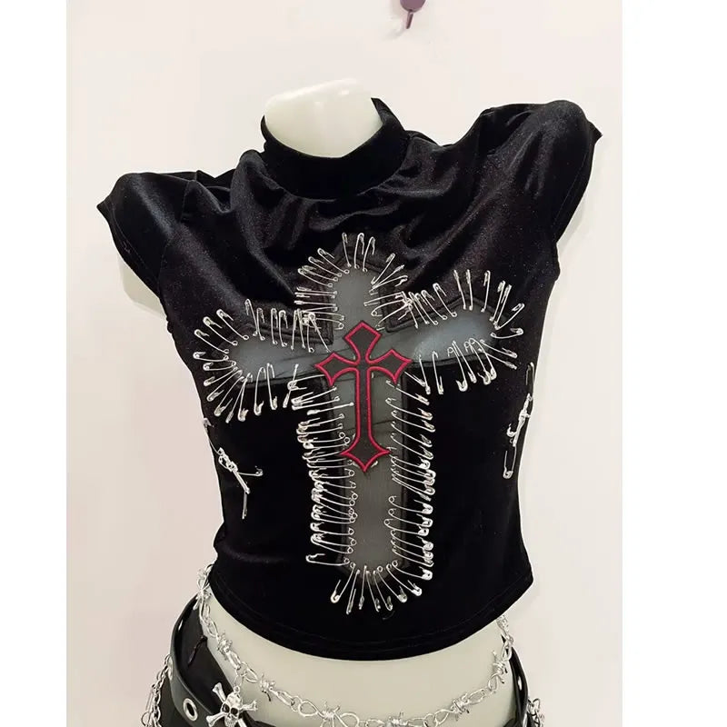 Gothic Crop Tank Top