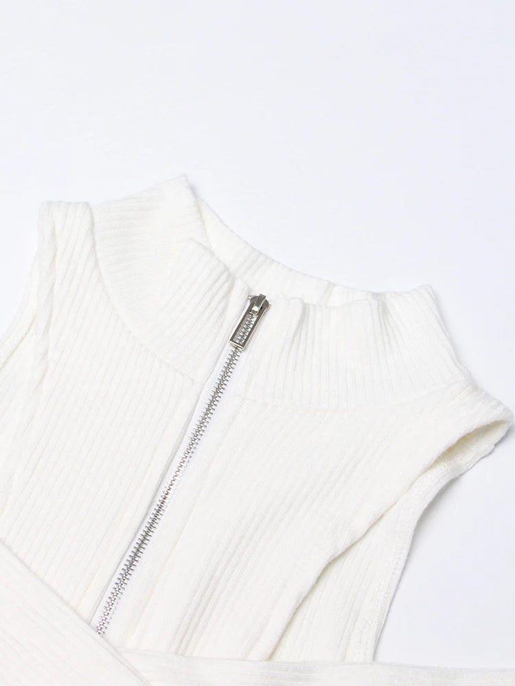 Turtleneck Long Sleeve Off Shoulder Sweater