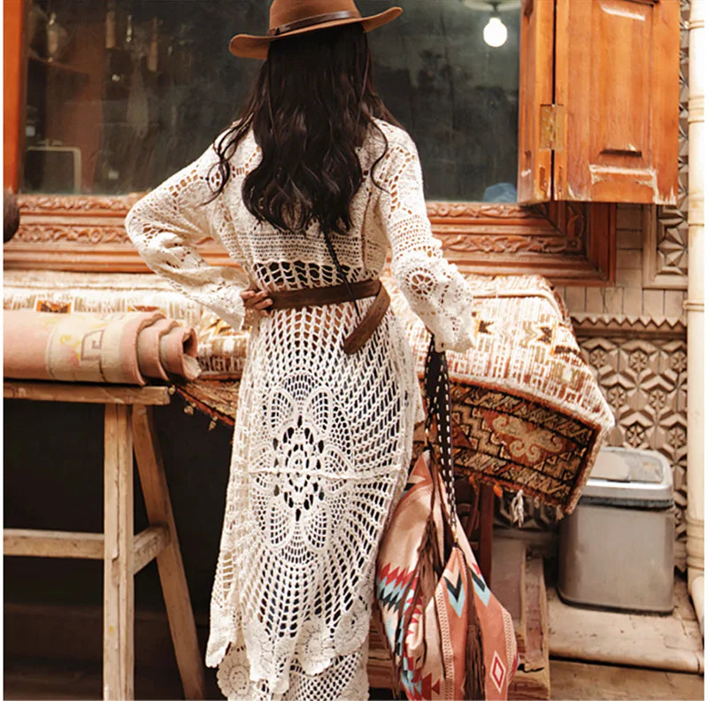 Boho Crochet Blouse Tunic