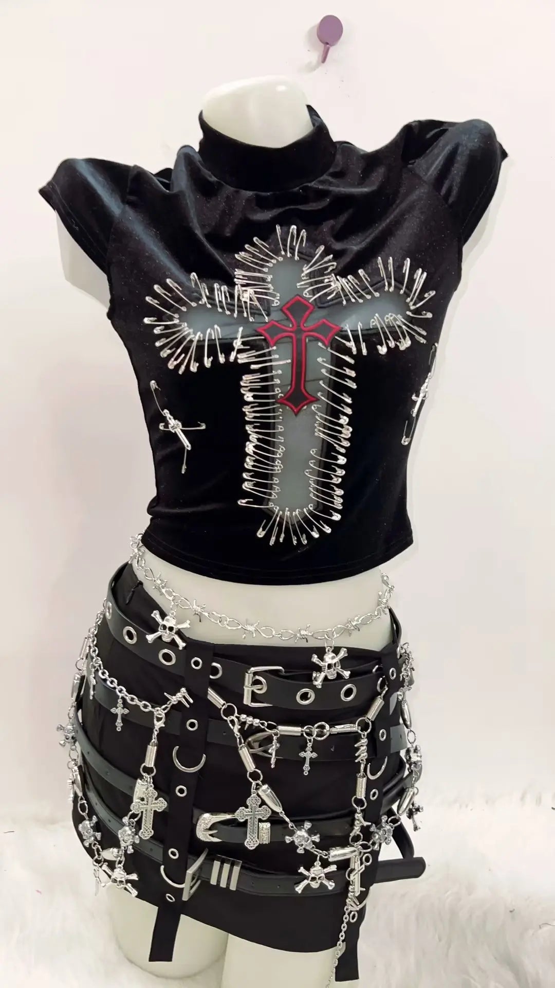 Gothic Crop Tank Top