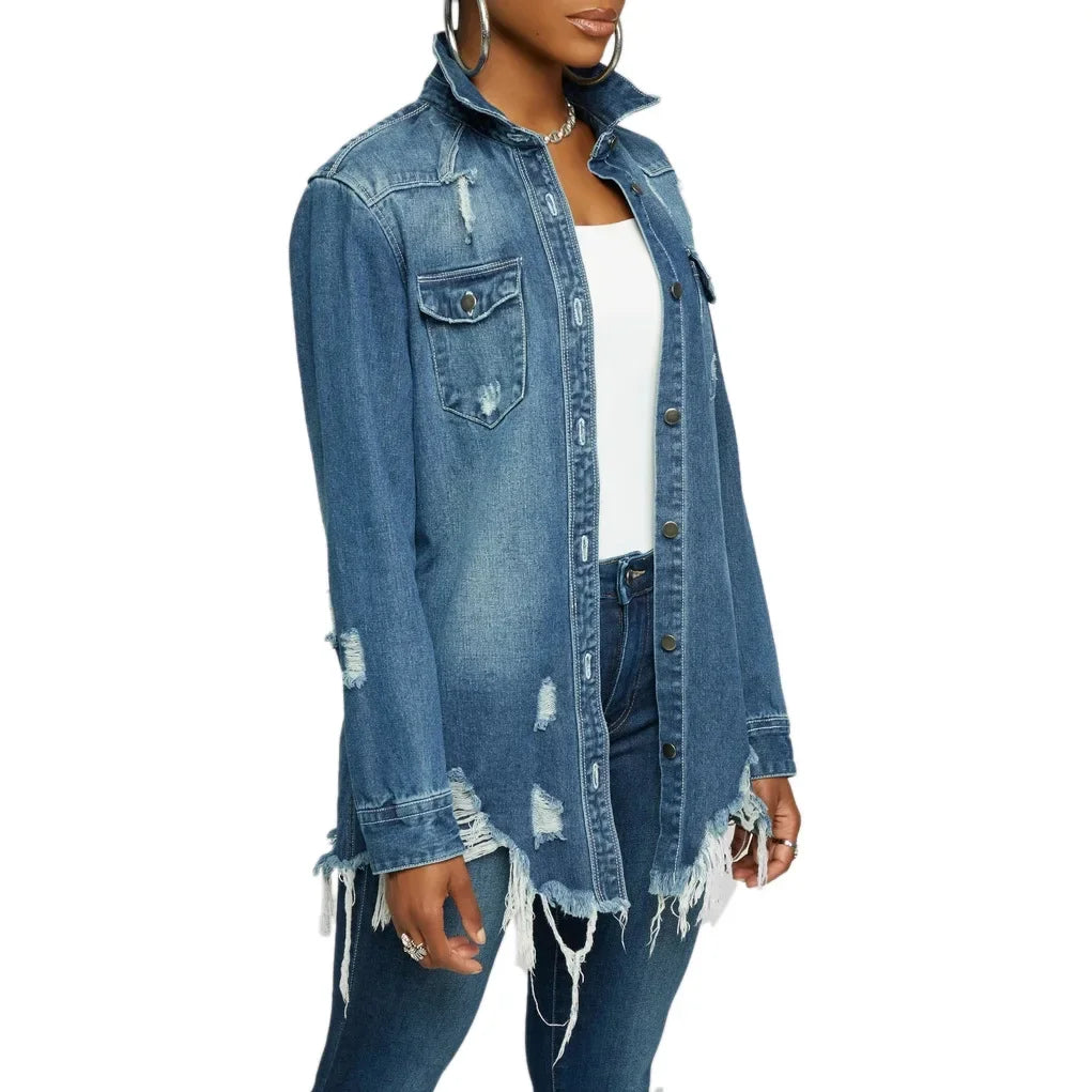 Ripped Denim Jacket