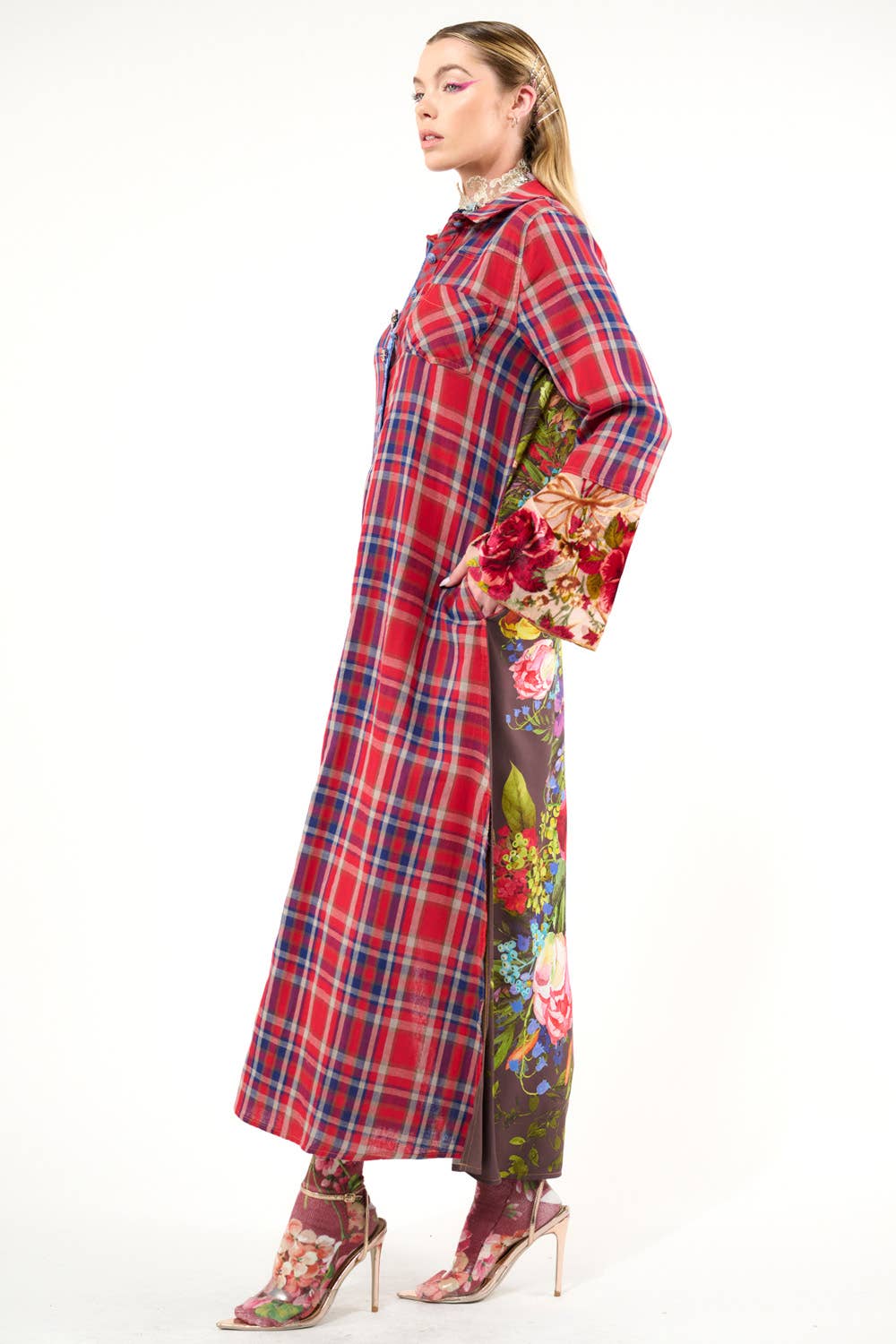 Anna Button Up Maxi Shirt Dress / Duster