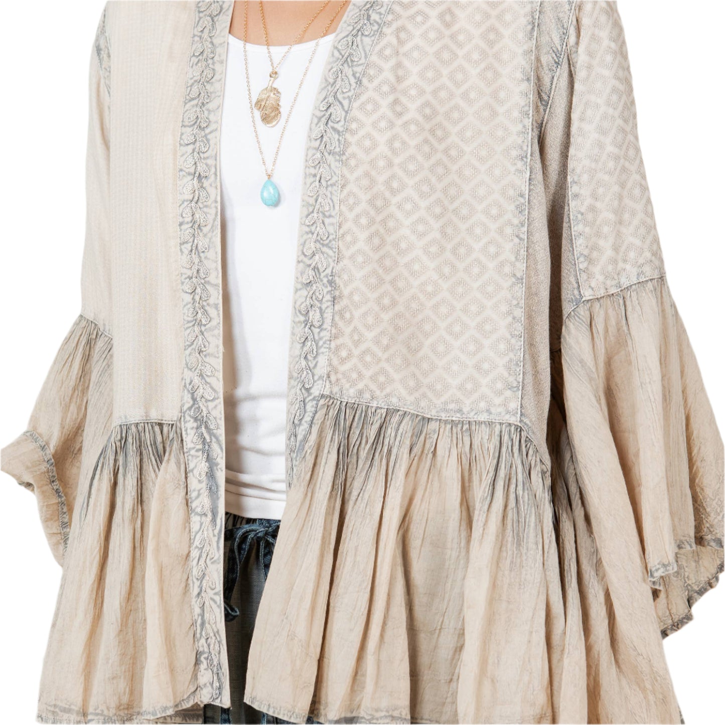 Preorder: Elegant Kimono-Inspired Frill Shrug