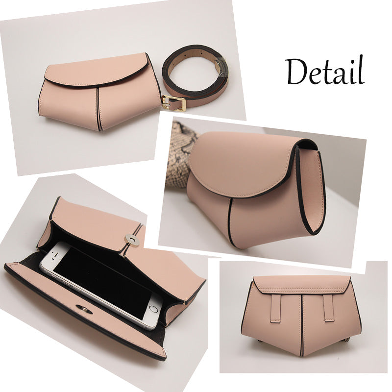 fanny pack pu leather small shoulder or waist bag