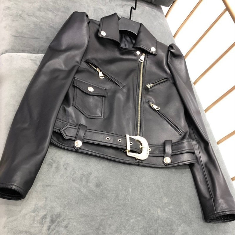 genuine leather motorcycle jacket