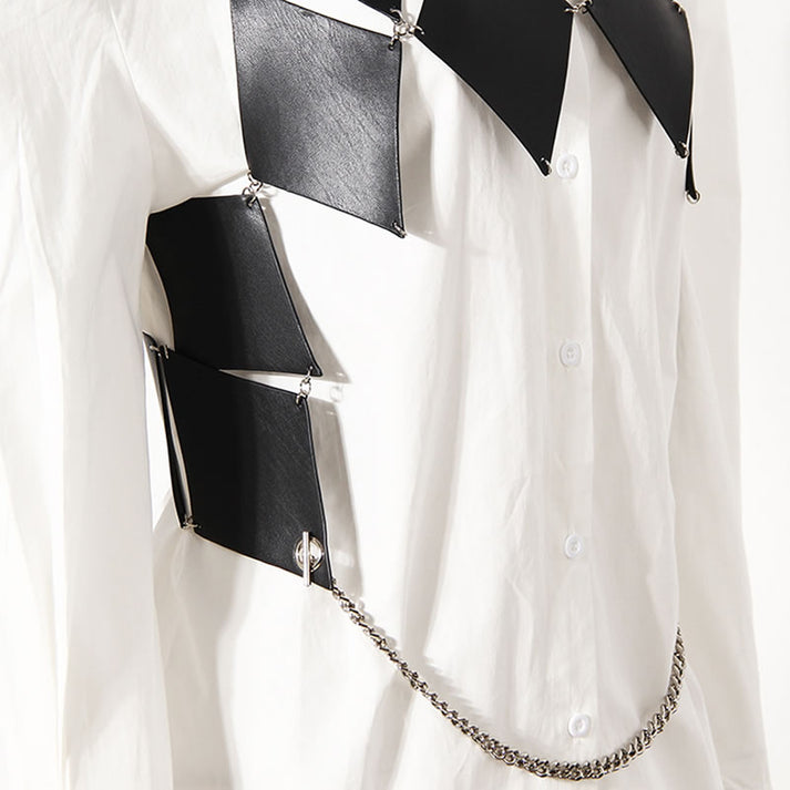 BiBi Two Tone Cord Rib Contrast Stitching V-Neck Top and Pants Set main image 0