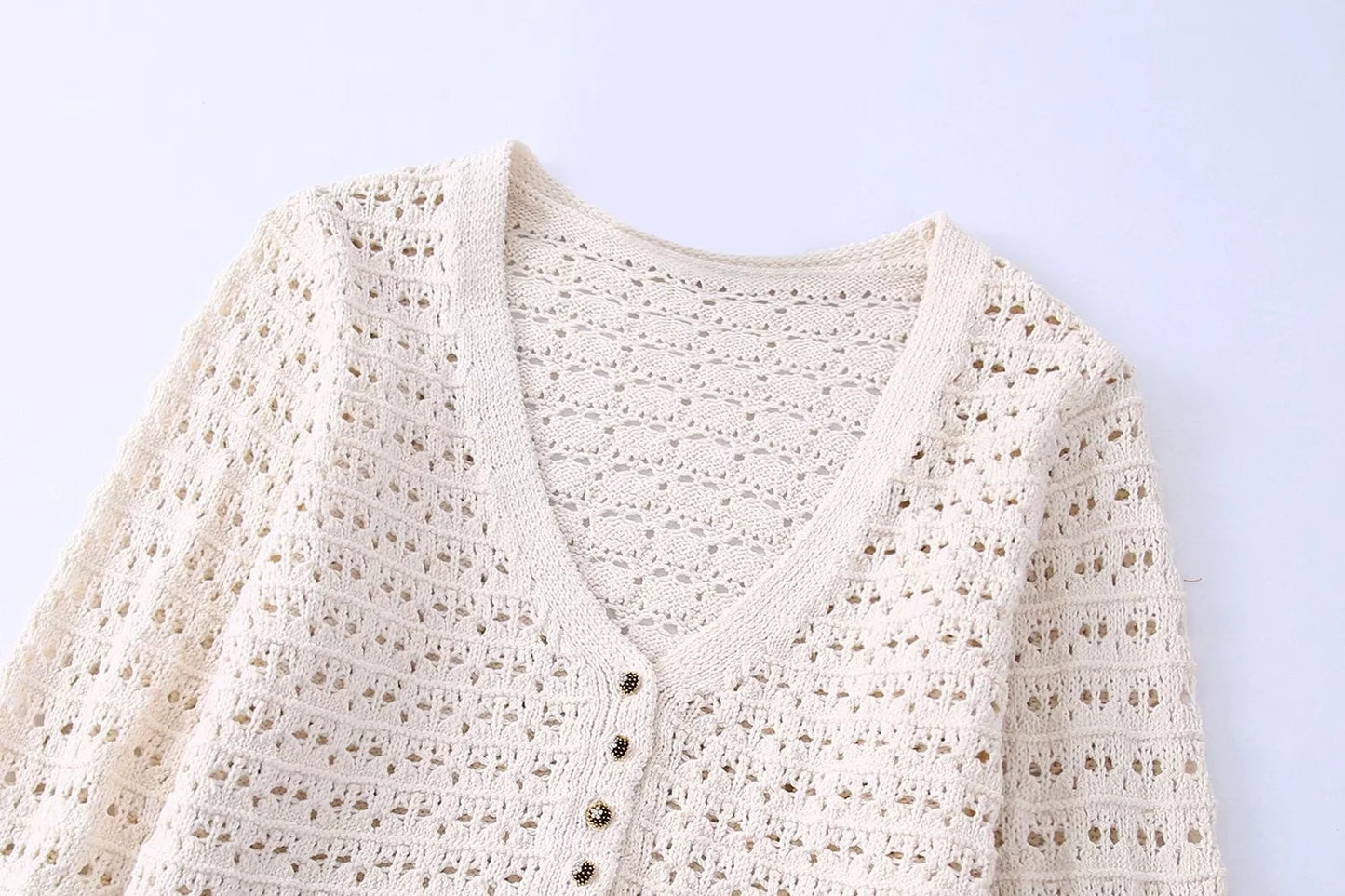 knitted crochet blouse