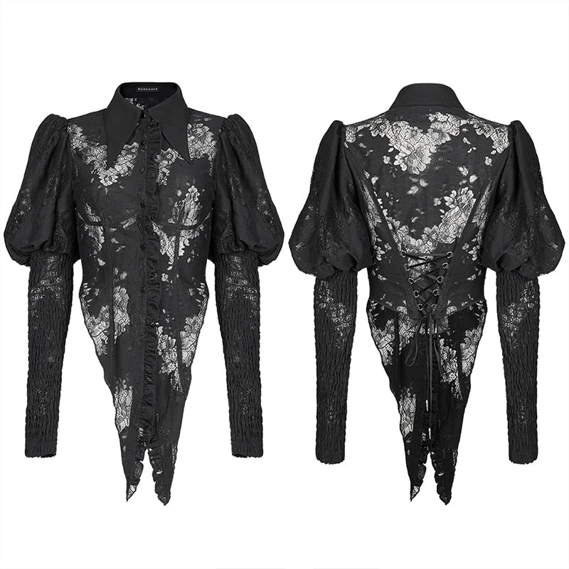 gothic lace blouse