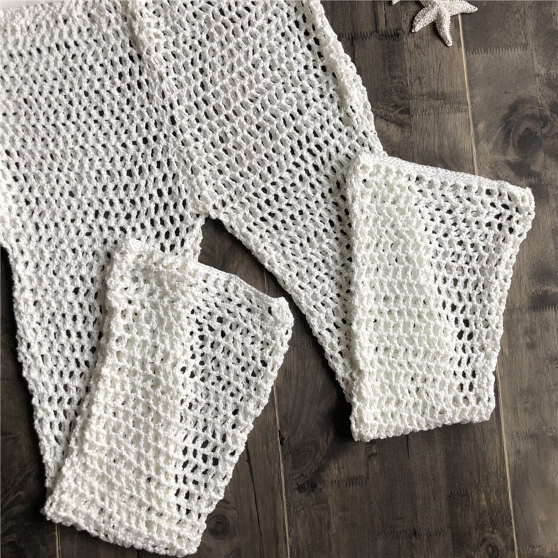 Handmade Crochet Knit Mesh Pants – Bosom Blouse