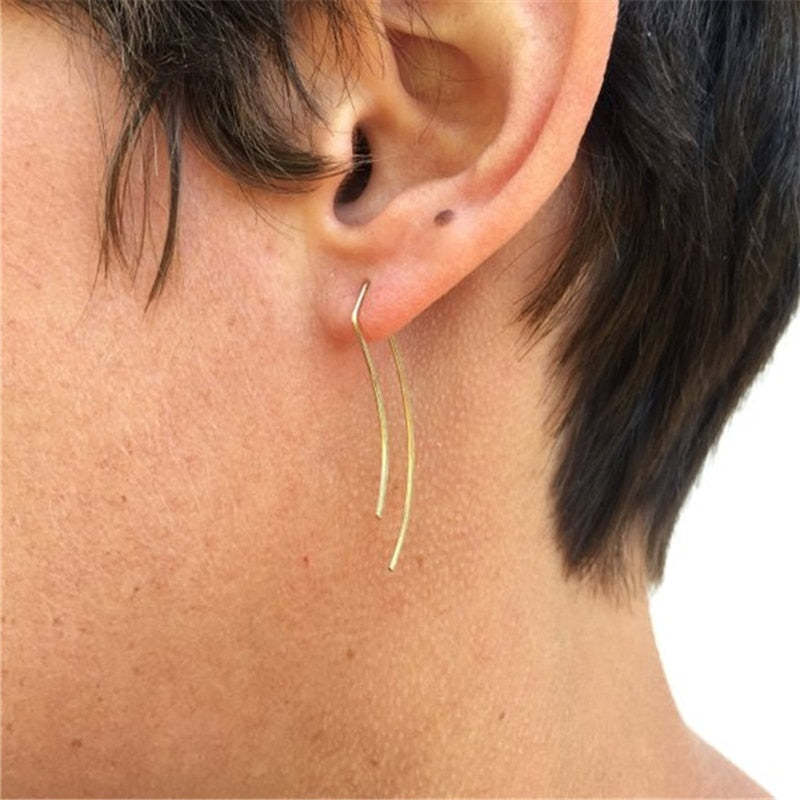 handmade long bar earrings