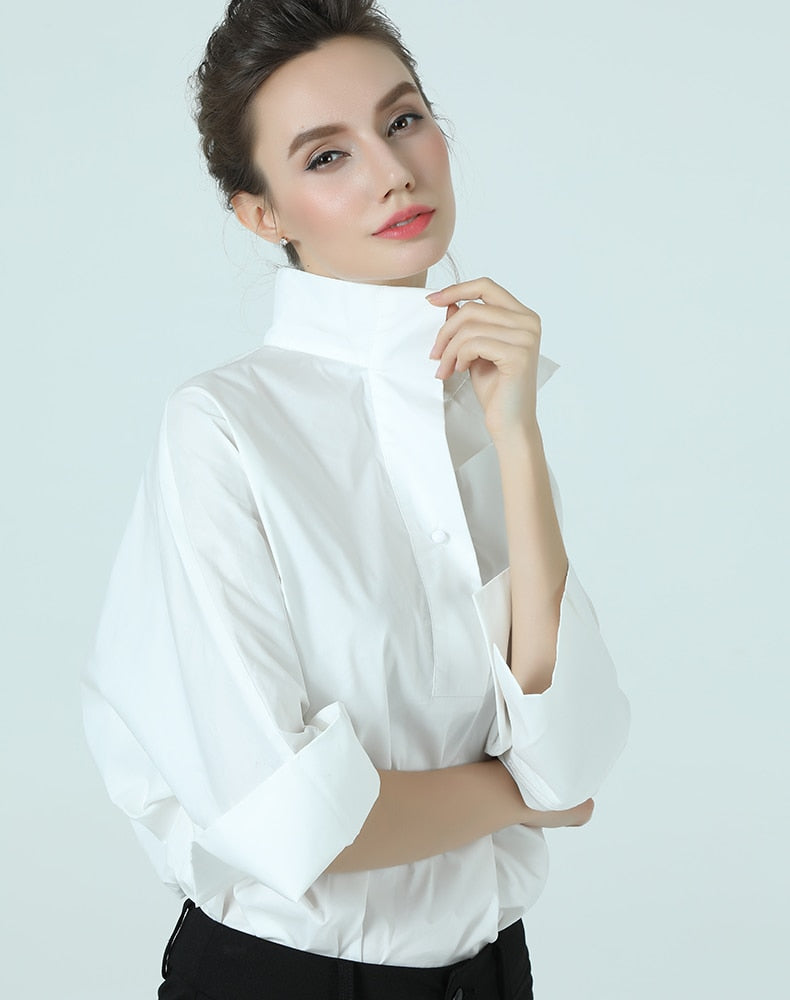 cotton white blouse