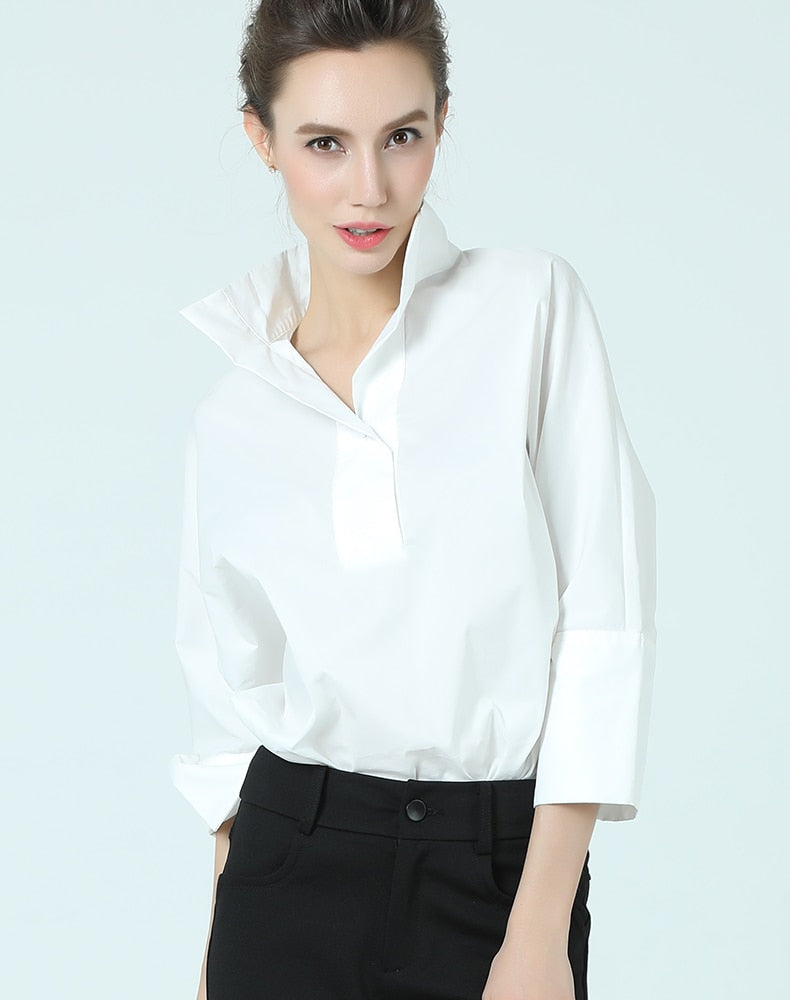 cotton white blouse