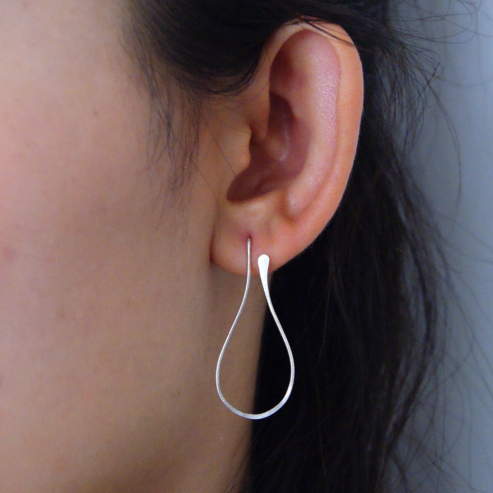 handmade 925 sterling silver circle earrings
